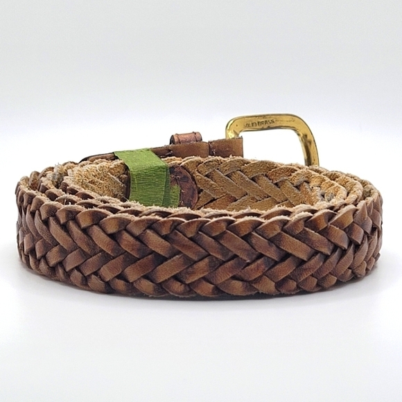 Size 30 Brown Weave Leather Belt - Picture 3 of 12